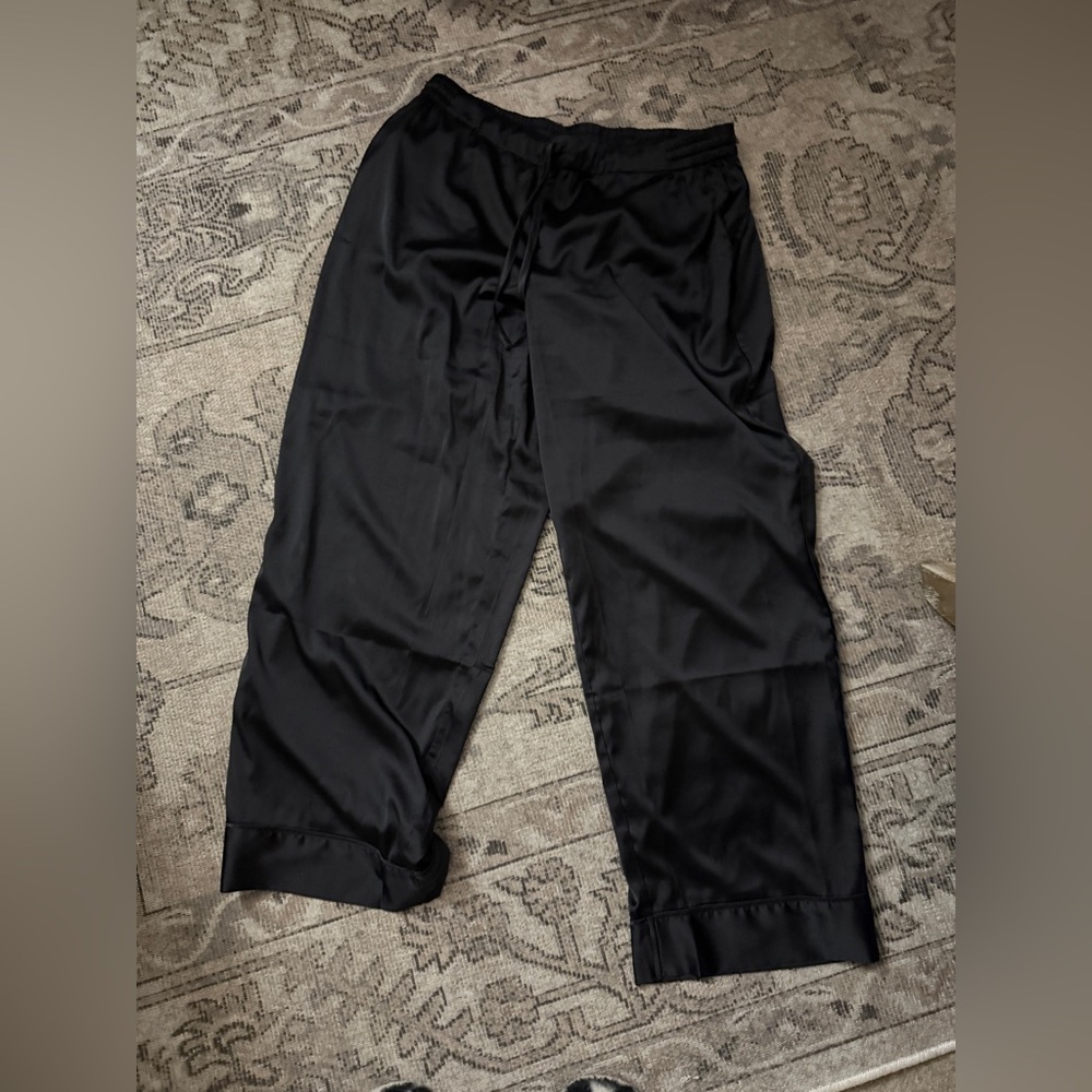 Soma Black Satin Pants